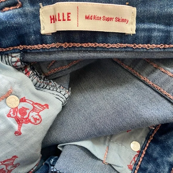 NWOT • True Religion Halle Mid Rise Super Skinny Jeans - Picture 3 of 14